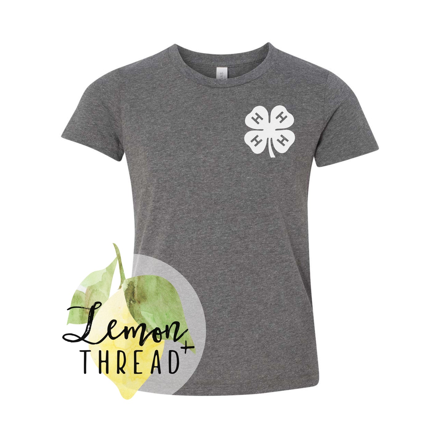 Adult 4H Love Tee (Dark Gray)