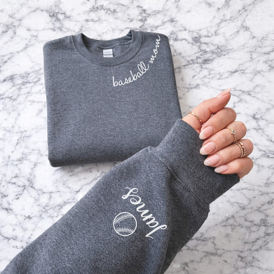 Script Collar Crewneck