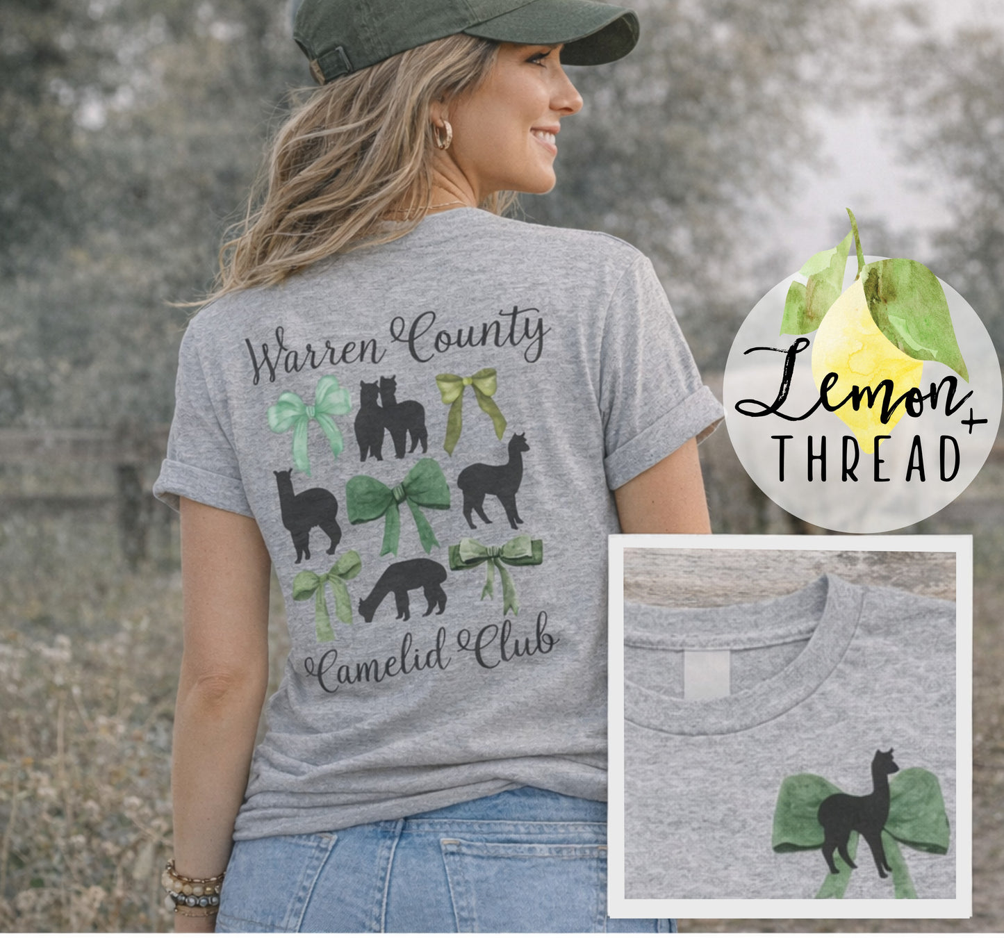 Adult Bows Tee (Gray)