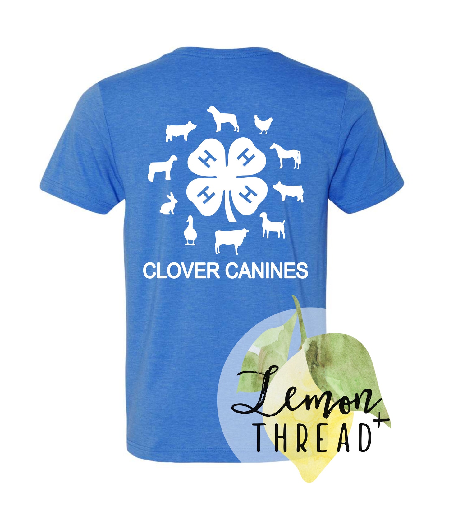 Adult Clover Canines Tee (Blue)