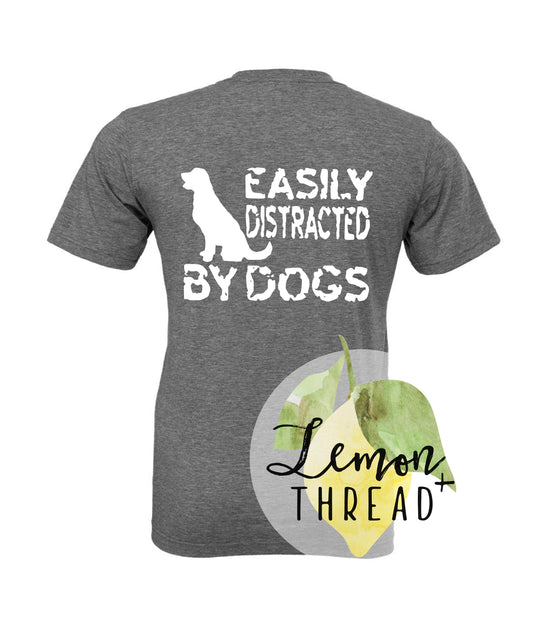 Adult Easily Distracted Tee (Dark Gray)